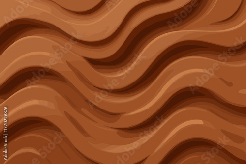 Depth clay smooth ridges adding illustration layered matte relief vector soft reflections