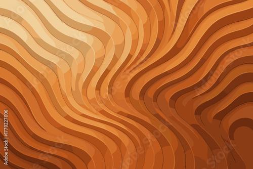 Curved vector depth balance clay illustration adding ridges diffused elegant gradient