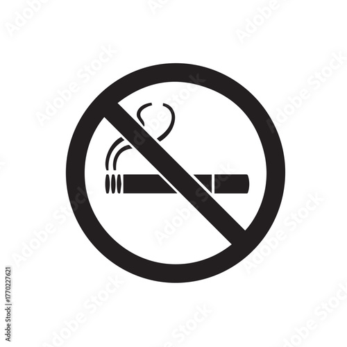 No smoking sign cigarette ban icon vector illustration of a no smoking sign stop smoking symbol forbidden sign cigarette symbol no smoking area