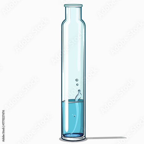 Blue graduated cylinder 