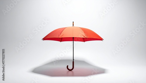 Wallpaper Mural Orange umbrella on white background Torontodigital.ca