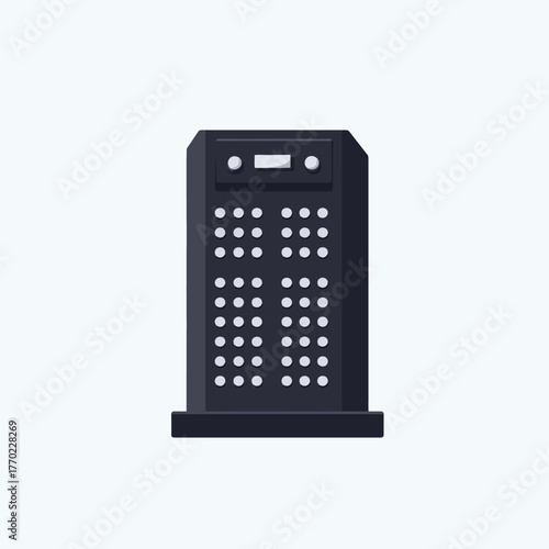 Black grater isolated 