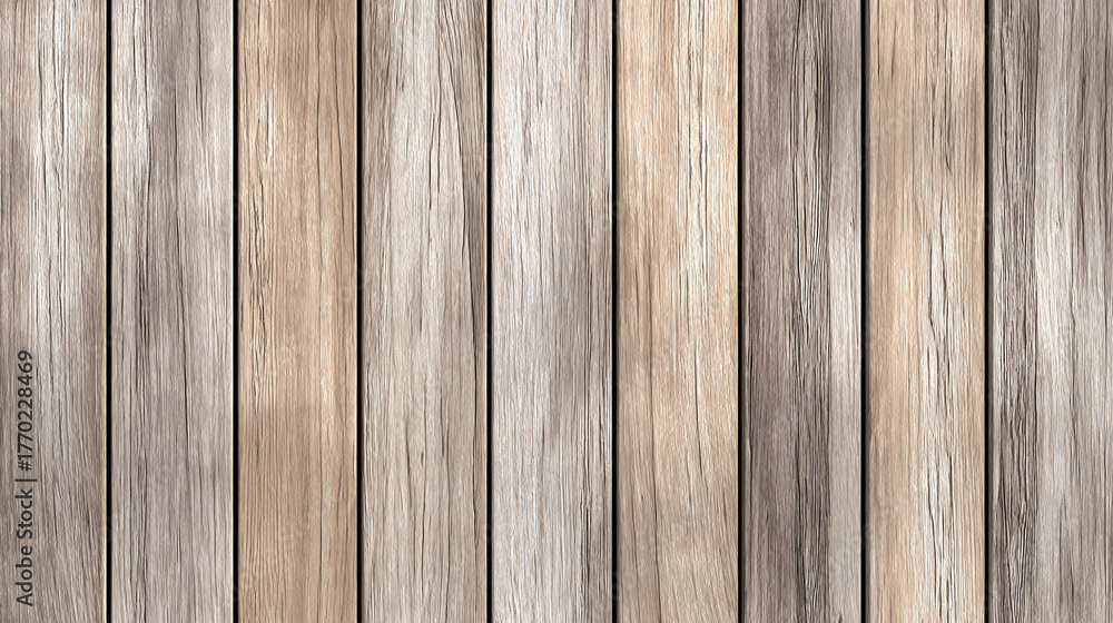 Fototapeta premium Close-up of a wooden plank background, showing the natural grain and texture of the wood