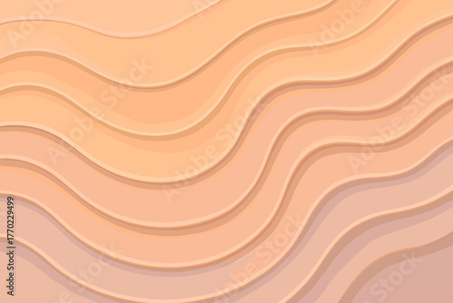 Gentle ceramic clay contours lines artwork pastel resembling ridge background vector illustration
