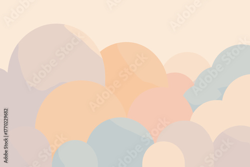 Bubbles illustration minimal vector art featuring background formation rounded frame foamarch cresting