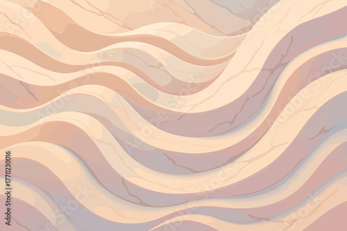 Organic simple marblewave vector flowing harmony delicate light surface illustration clay bathed