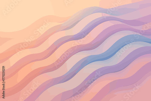 Composition illustration where ridges soft simple diffused harmony harmoniously pastelridge vector pastel