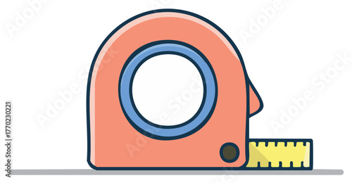 Compact orange measuring tape with a yellow extension for quick measurements and accuracy