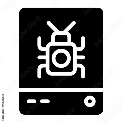 malware icon for illustration