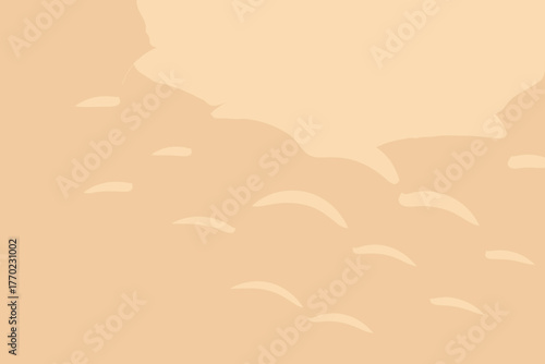 Ambient sculpted cloudridge background forms vector inspired illustration rounded minimal clay clouds