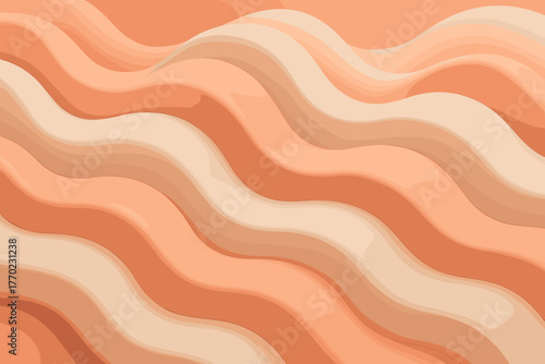 Fluid coral where soothing vector create illustration tones motion organic harmony curve