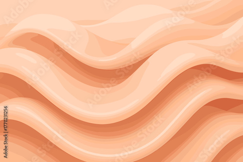 Pastel hues warm blending blush vector gentle over gradients waves illustration beige