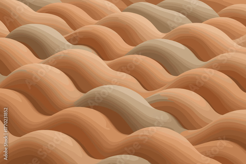 Illustration landscape forms under soft lighting mound arranged resembling diffused plush vector