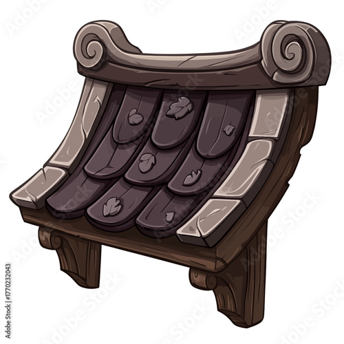 Black gutter cover on white 