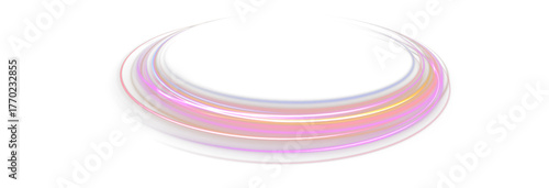 Neon glowing spiral motion, high-speed energy waves, dynamic light flow PNG