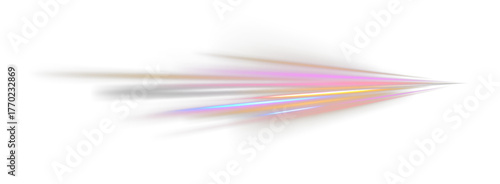 High-speed neon light beams, dynamic swirling energy, futuristic motion trails PNG