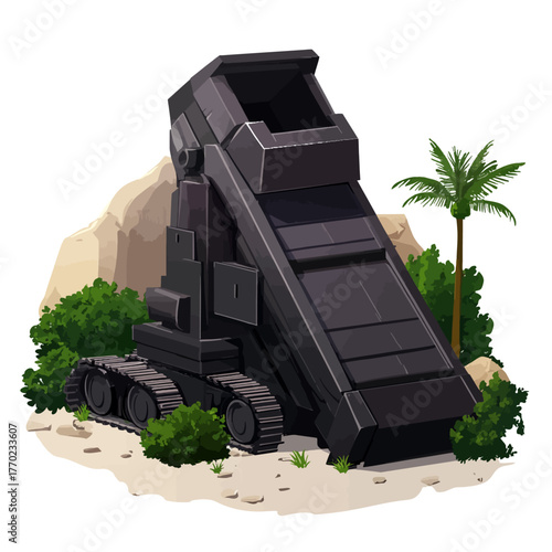 Vector iron crushing 