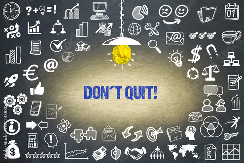 Cuadro en lienzo Don´t Quit!