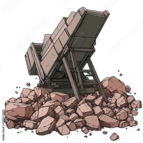 Iron crushing isolated 