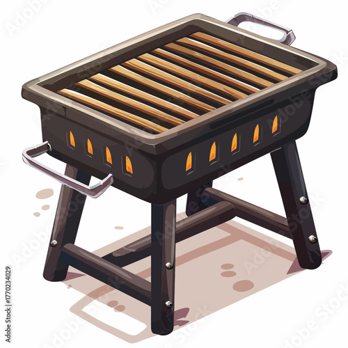 barbecue grill on a white background
