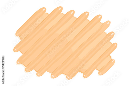 Rhythm base illustration minimal luminous organic across glossy ridges vector gel