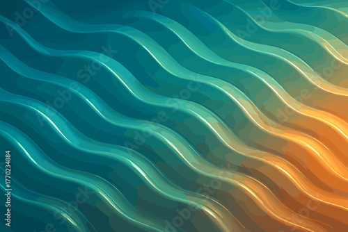 Creating soft wavelike illumination gradient vector dynamic gel illustration ridges luminous