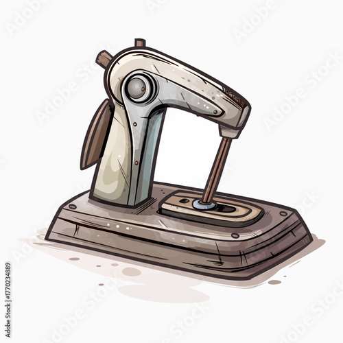 Vector illustration of a iron 