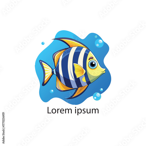 cartoon colorful fish illustration