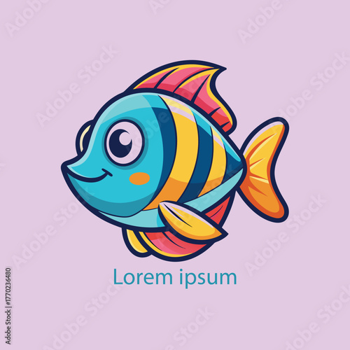 cartoon colorful fish illustration