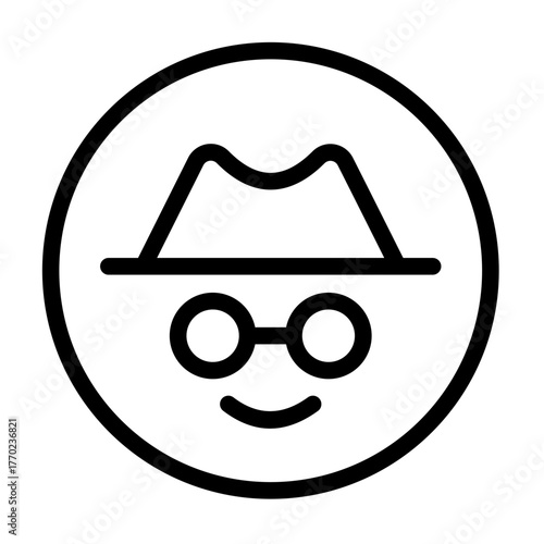 incognito mode icon for illustration