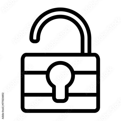 open lock icon for illustration