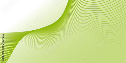 Apple green abstract background with curve line for backdrop or presentation.