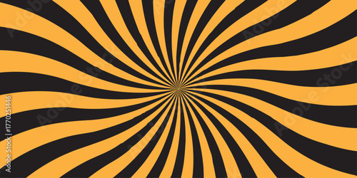 abstract background wave black ray orange vector summer sunburst wallpaper background.	