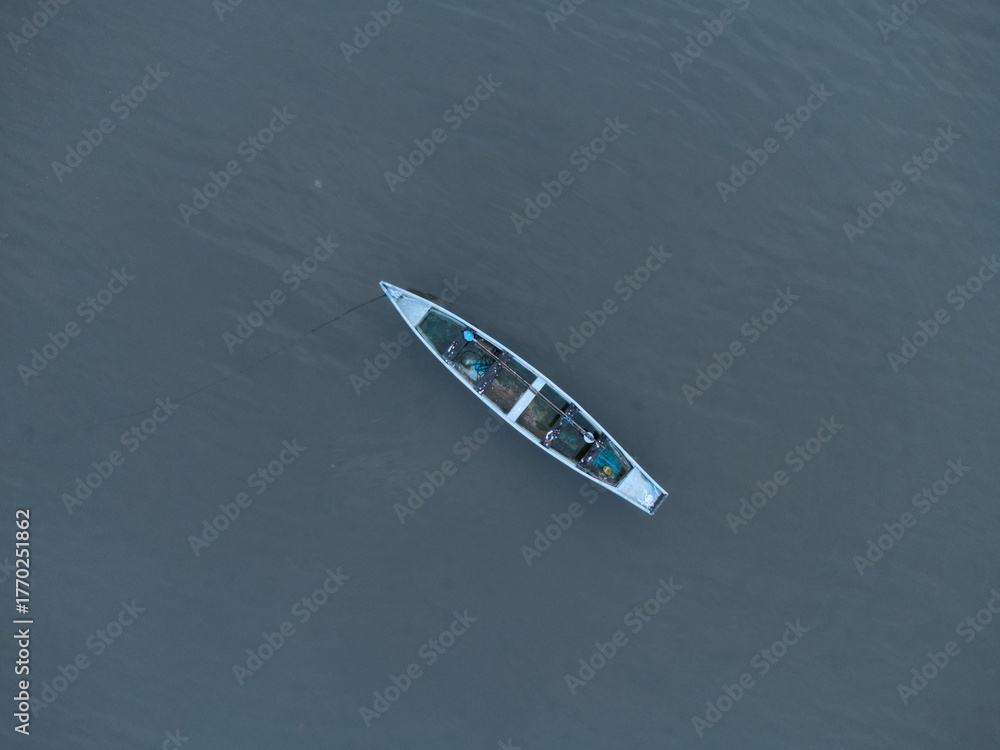 Fototapeta premium boat on the lake
