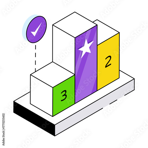 Position ranking board, icon of leaderboard