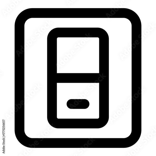Light Switch Line Icon Vector, Modern Outline Household and Furniture Symbol for Home Interior and Appliance Concept