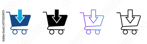 Consumption Icon Multiple Style Vector Illustration
