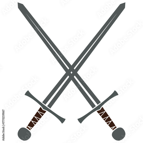 two crossed swords