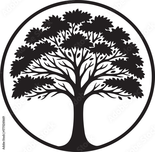 vector tree silhouette