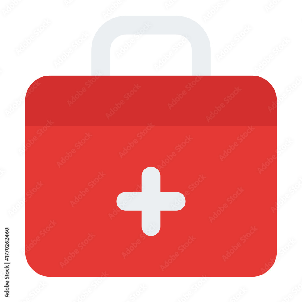 Obraz premium First Aid Kit Flat Icon Vector, Colorful Medical and Healthcare Symbol for Hospital and Doctor Concept