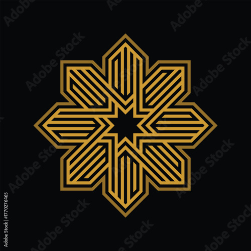 Arabic calligraphy of the name of Allah (God) 