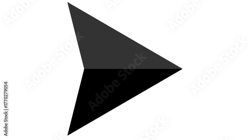 Free Download Black origami paper airplane vector illustration symbol concept - GFXLoad
