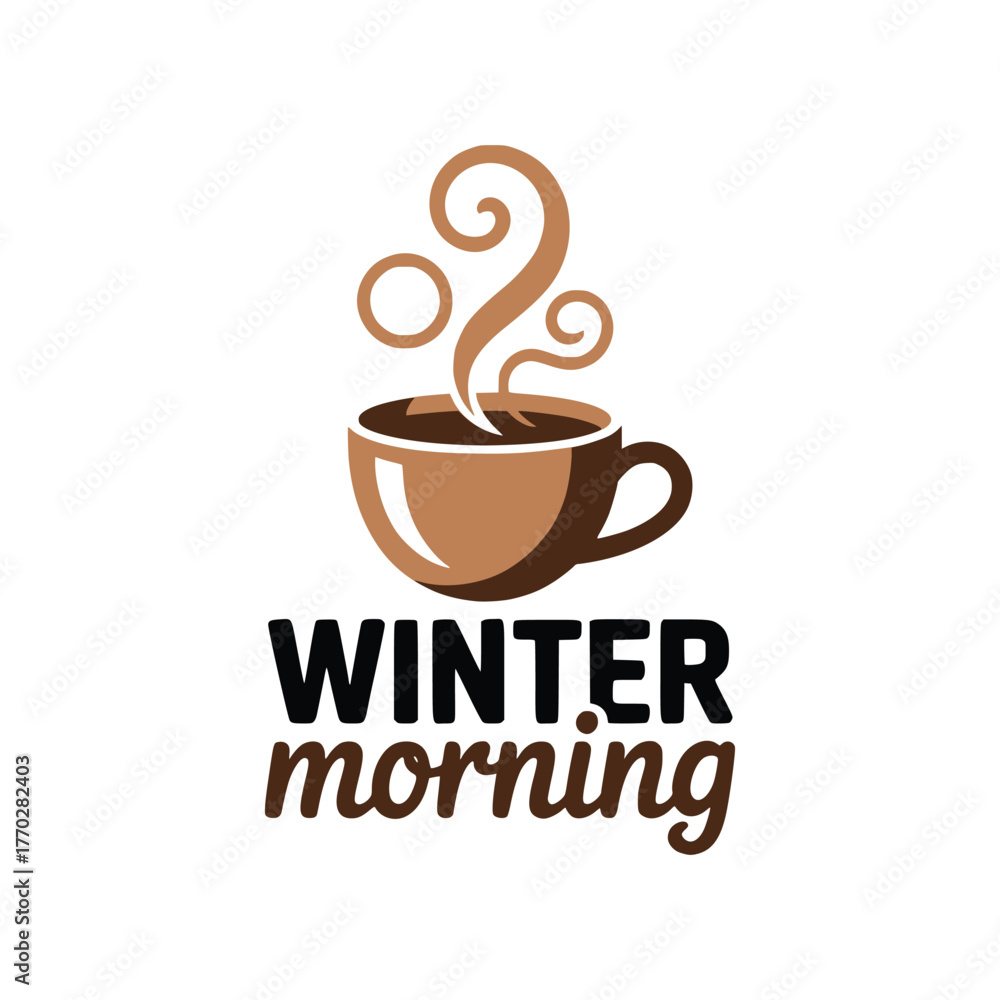 Obraz premium Coffee cup vector logo design. vector illustration