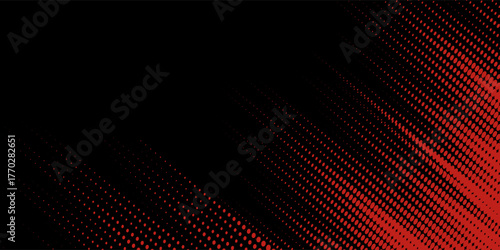 Red halftone dots blue color pattern gradient grunge texture background. Dot pop art comic sport style vector illustration. Eps10