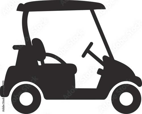 Cartoon Golf Cart vector Illustration