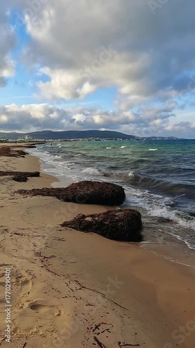 Seascape view from the north of Tunisia