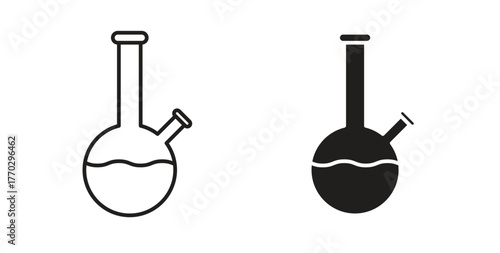 Bong icon in doodle and stroke style.