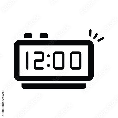 Clock showing midnight countdown for New Year celebration