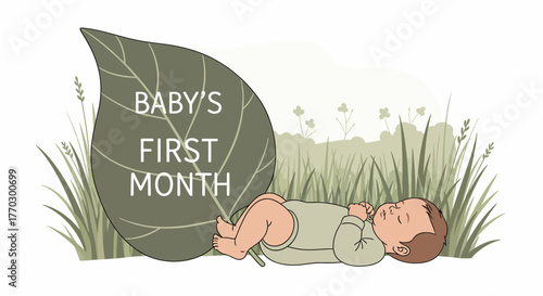 Celebrating Baby's First Month Milestone With Natural Elements