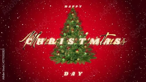 Happy Merry Christmas Day Animated Video